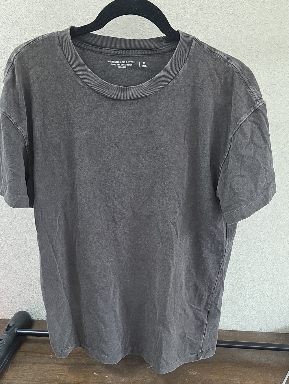 Men''s Abercrombie & Fitch Relaxed Grey Shirt